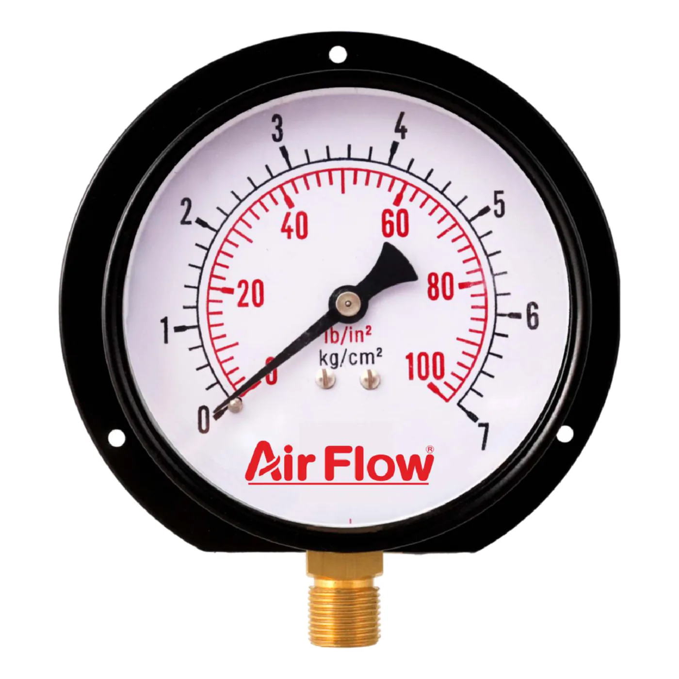 Air Pressure Gauge 3/8 inch, 4 inch Dial - Commercial & Industrial